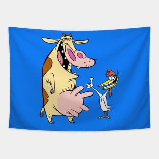 Chicken & Cow Tapestry