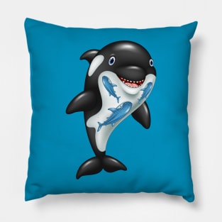 Dolphin illustration Pillow