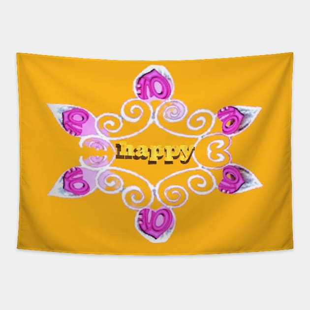 flowers art designs Tapestry by Dilhani