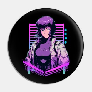 Synthwave GITS Pin