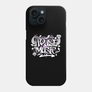 HOUSE MUSIC  - Graffiti Steez (Lavender) Phone Case