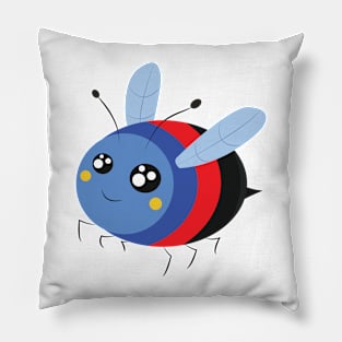 Polyromantic Pride Bee Pillow