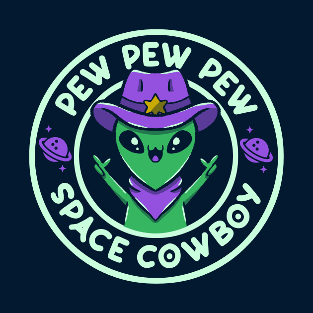 Space Cowboy Funny Alien by Tobe Fonseca by Tobe_Fonseca