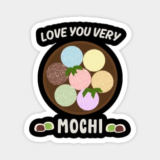 Mochi Japan Katakana  Tea Kawaii Japanese Vintage Magnet