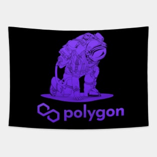 Polygon Matic coin Crypto coin Cryptocurrency Tapestry