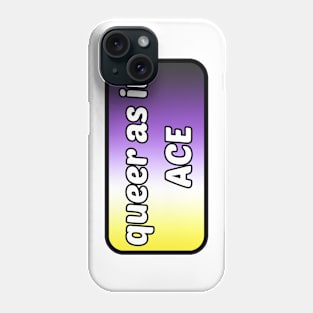 Queer as in... Ace - Nonbinary Flag Phone Case