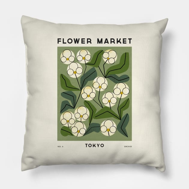 Flower Market No. 6 Pillow by Renea L Thull