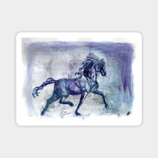 Purple Rain Horse Magnet