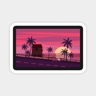 summer at the beach Magnet