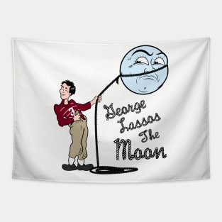 George Lassos The Moon - It's a wonderful life tribute Tapestry