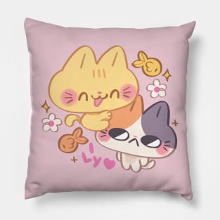 Lovely Kitty Couple Pillow