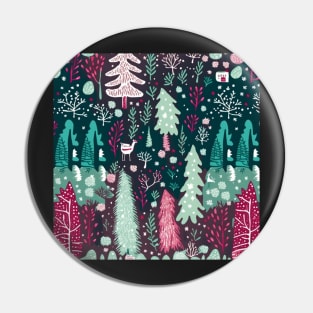 Christmas night in the forest VI Pin