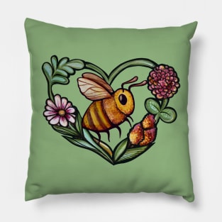 Flower Bee Pillow