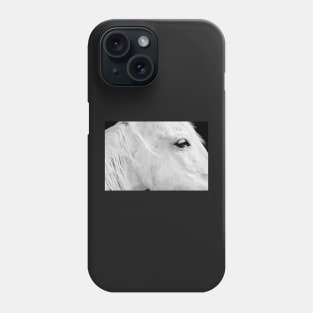 Portrait of White Horse Phone Case