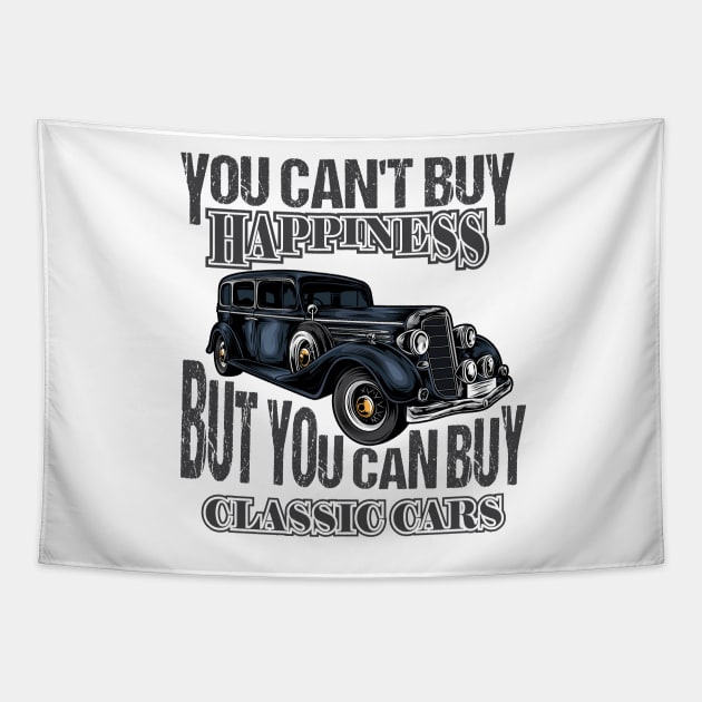 You Can't Buy Happiness But You Can Buy Car Tapestry by YOUNESS98