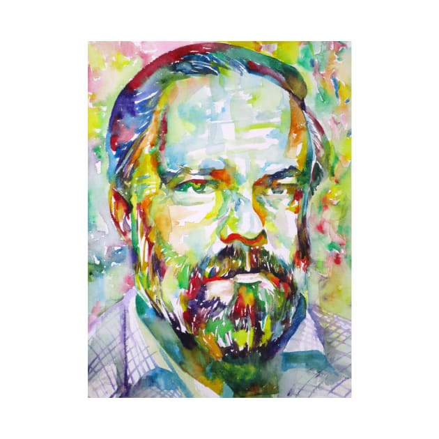 PHILIP K. DICK watercolor portrait .2 by lautir