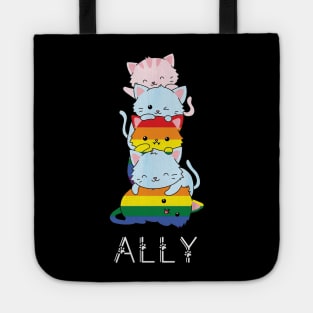 Pride Ally Cat /pride allyship Tote