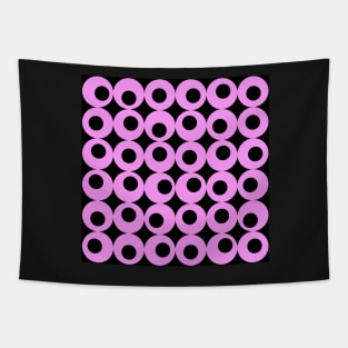 Liquorice, black and pink Tapestry