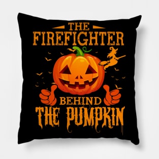 Mens The CHEF Behind The Pumpkin T shirt Funny Halloween T Shirt_FIREFIGHTER Pillow