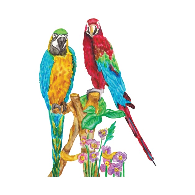 Parrots by nastiaart