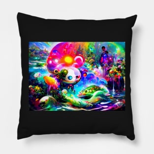 Color Globs | Oceania Crocodila Pillow