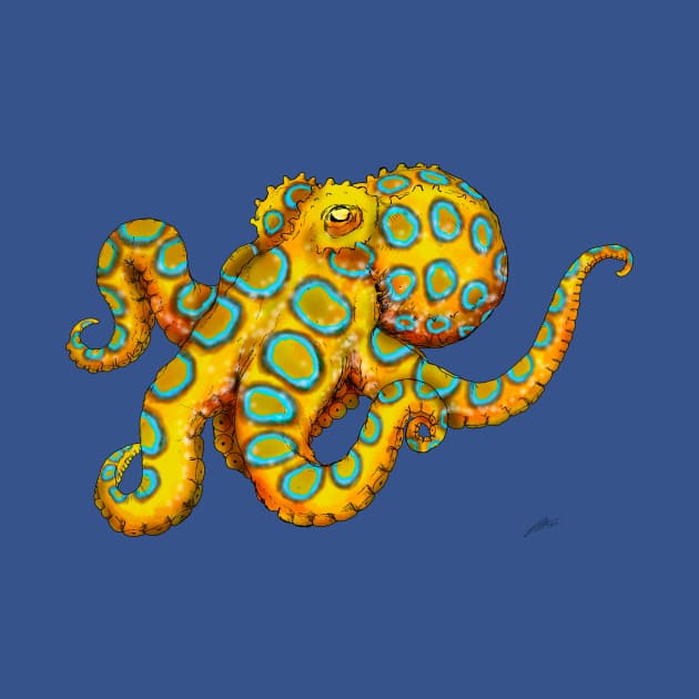 Blue-ringed octopus by lucamendieta