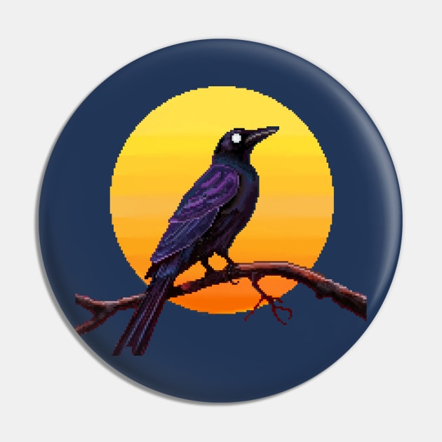 Soulless Crow Pin by The Ataraxian Factory