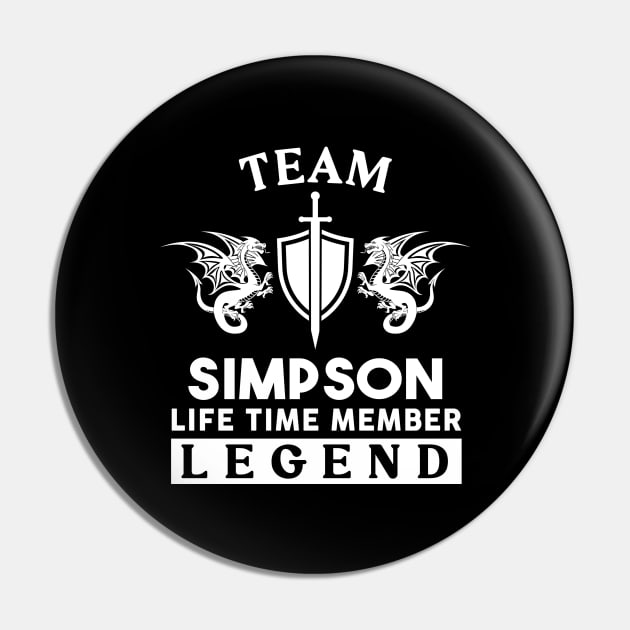 Simpson Name T Shirt - Simpson Life Time Member Legend Gift Item Tee Pin by unendurableslemp118