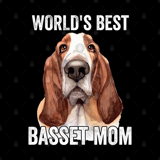 Basset Hound - Worlds Best Basset Mom by Kudostees