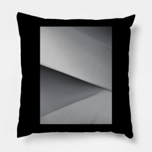 Abstract Gray Layers Pillow