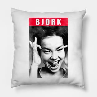 Björk - Vintage 80s // Watercolor Design Pillow