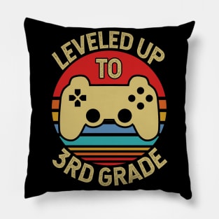 Leveled Up To 3rd Grade Video Game Lover Pillow