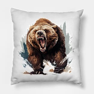 angry bear Pillow