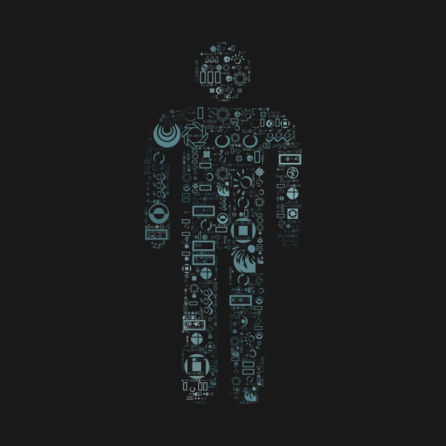 Metal Man Word Cloud (8) by The Glass Pixel