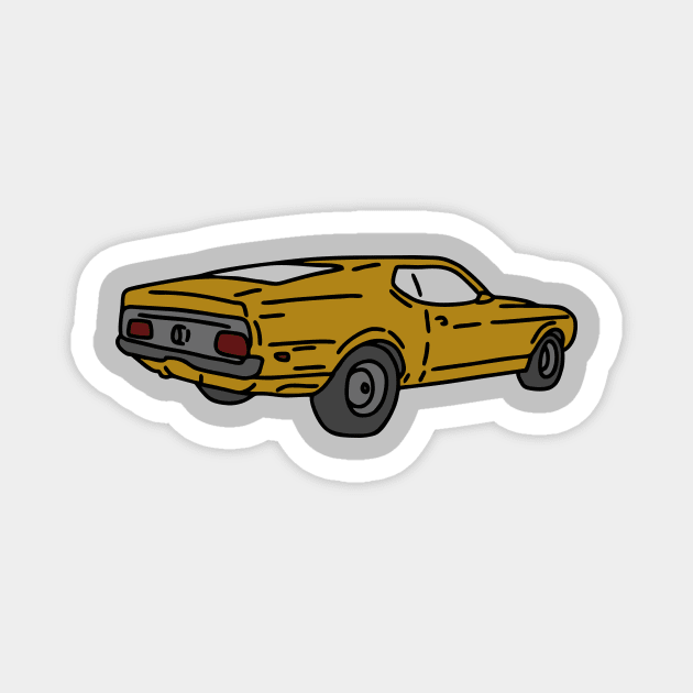 vintage retro muscle cars gift Magnet by fokaction