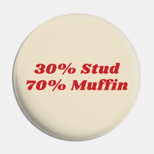 30% Stud 70% Muffin Pin