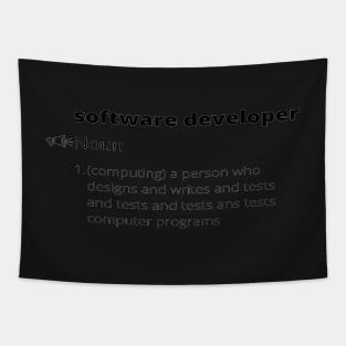 Funny software developer Definition Tapestry
