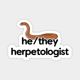 He/They Herpetologist - Snake Design Magnet
