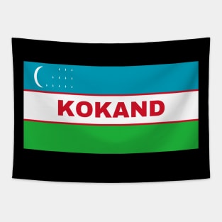 Kokand City in Uzbekistan Flag Tapestry