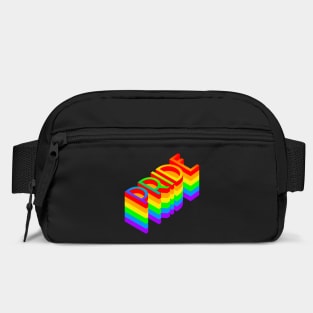 Pride Rainbow Layered Text design Bag