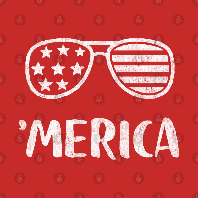 Merica American Flag Sunglasses by Tingsy