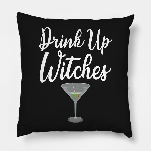 Halloween Drinking Drink Up Witches Pillow by finedesigns