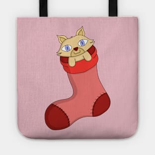 Christmas Kitten Tote