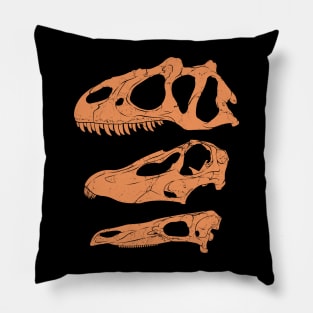 Allosaurus Diplodocus Stegosaurus fossil skulls Pillow