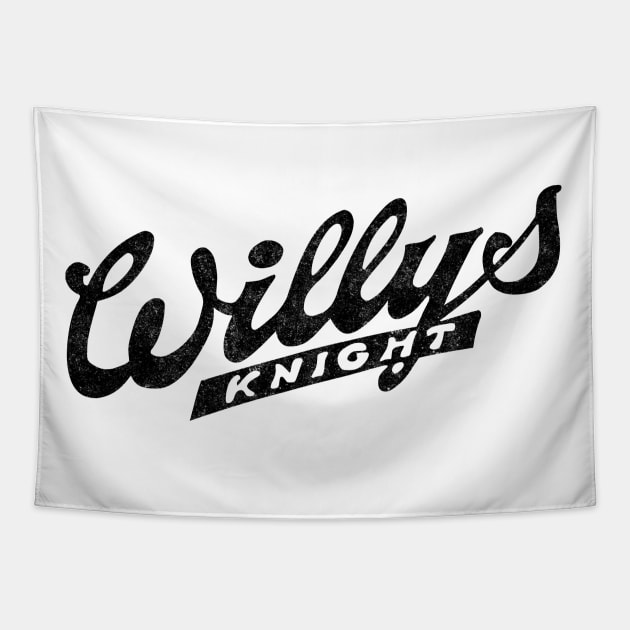 Retro Classic Cats Willys Knight l Tapestry by karutees