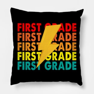 First Grade Lightning Bolt Pillow