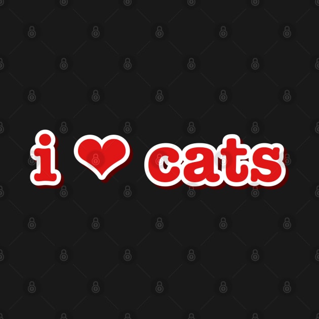 I Love Cats Heart Pet by faiiryliite