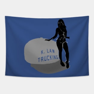 K. Law the Truck Driver Tapestry