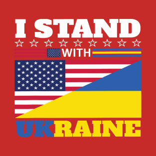 Ukraine front and back support T-Shirt
