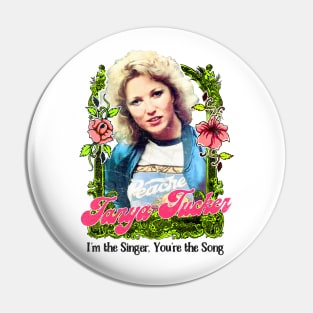 Tanya Tucker / Retro Style Country Fan Design Pin